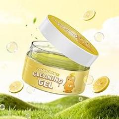 COLORCORAL Car Cleaning Gel (Lemon Scent,Yellow),Reusable Dust Cleaning Gel for Car Interior Cleaning Kit, Auto Vent Cleaner，Keyboard Cleaner Gel for Cleaning Dust and Debris from Corners, Crevices