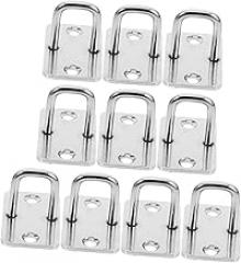 10pcs Magnetic Lock System with Stainless Steel Eye Plate Hooks for Secure Storage Cabinets and Mailboxes Electronic Locking for Enhanced Safety