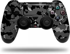 Vinyl Decal Skin Compatible with Sony PS4 Controller PlayStation 4 Original Slim and Pro WraptorCamo Old School Camouflage Camo Black (Controller NOT Included)