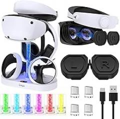 for PlayStation VR2 Charging Station & Dust Cover for PSVR2 Headset