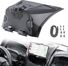 A & UTV PRO Teryx KRX 1000 Tablet Holder,Electronic Device Phone Ipad GPS Holder Mounts with Storage Box Organizer Tray for Kawasaki Teryx KRX 1000 4 2020 2021 2022 2023 2024 2025 Accessories