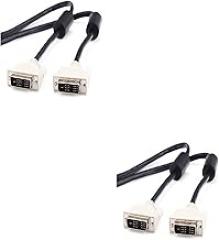 DVI-D Male to Male Single Link Cable Digital Video Monitor Cable -1.5m Black 2 Pack