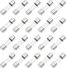 MECCANIXITY 20 Pcs Slow Blow Glass Fuse 8A 125V 5x20mm Glass Tube Fuses Time Delay Fuses for PCB Board Electronic Devices Home Appliances Light String