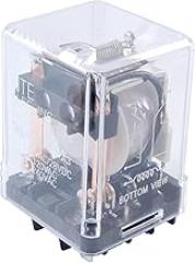 NTE Electronics R10-11D10-24N Series R10 General Purpose AC Relay, DPDT-NO Contact Arrangement, 10 Amp, 24 VDC, Indicator Lamp