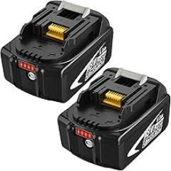 2Pack 18 Volt 6.0Ah Lithium ion Battery Replacement for Makita 18V Battery Compatible with Makita Batteries Power Tool and Chargers BL1860B BL1850B BL1840B BL1830B BL1815B