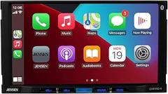 JENSEN CAR710-4 7-inch Certified Apple CarPlay Android Auto | Double DIN Touchscreen Car Stereo Radio | Bluetooth Hands Free Calling & Music Streaming | Backup Camera Input | USB Playback & Charging