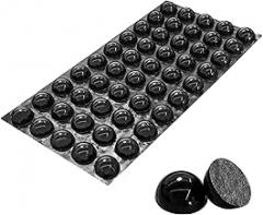 50pcs Adhesive Isolation Feet 0.7inch Silicone Hemisphere Sound Dampening Bumper Pads,for Speakers, Electronics,Computer,Cabinet Doors,Picture Frames,Drawer