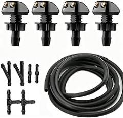 SHREYALNG Universal Car Windshield Wiper Nozzle, Adjustable Angle Sprayer Accessory