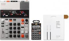 teenage engineering sampler and composer EP-133 K.O. II, PO-33 KO! micro-sampler with 3.5mm textile audio cable BUNDLE
