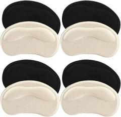 Milisten Heel Grips for Women 8pcs (4 Pairs) High Heel Comfort Pads Anti-Slip Adhesive Cushions for Loose Shoes Prevent Blisters and Rubbing