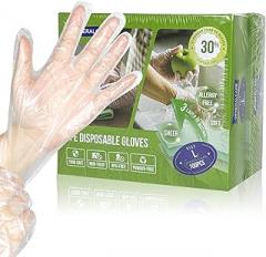 Disposable TPE Cooking Gloves, Ideal for Cleaning and Food Prep, Latex & Powder Free, Food safe