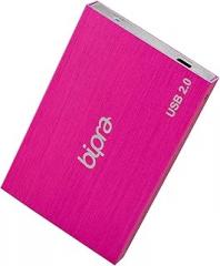 USB 2.0 External Pocket Slim Hard Drive - Sweet Pink - FAT32 (500GB)