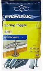 Rawlplug 94 371 Spring Toggle (Card of 6) M5x80mm (6 pieces)