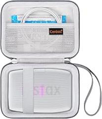 Canboc Carrying Case for Fujifilm Instax Mini Link 3 2 1 Smartphone Printer, Mesh pocket fit Instant Film and Cable, Ash White (Case Only)