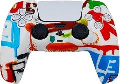 PS5 Silicone Gel Grip Controller Cover Skin Protector (ps5 Light Strokes) Compatible for Sony Playstation 5, Compatible for Playstation 5 Accessories, Wireless Controller Protector Covers, PS5 Skin