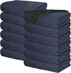 Cheap Cheap Moving Boxes 72 x 80 Inches Pro Moving Blankets, Pack of 12, Blue/Black (MB104)
