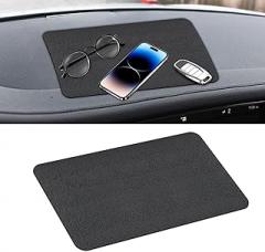 Car Dashboard Non Slip Mat, Dash Mat for Car, Multifunctional Non-Slip Adhesive Pad Auto Dash Gripping Mat, Auto Accessories Dash Grip Pad for Phone Sunglasses Electronic Devices (Car Texture)