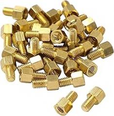 uxcell 30PCS M4 x 5mm + 6mm Male-Female Thread Brass Spacer Standoff Hexagonal Hex Standoff Spacer for DIY Computer Build, Electronic Projects, PCB Circuit Board