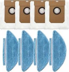8/16PCS Mop Cloth Bag Kit Lubluelu SL60D, SL61, SD80 Robot Vacuum Cleaner - Replacement Parts Efficient Cleaning(8PCS)