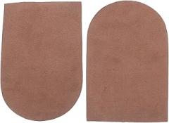 Milisten Invisible Height Increasing Half Insoles, Brown L Size, Heel Lift Cushion Inserts for Men and Women, Back of Heel Support, Comfortable Shoe Pads for Daily Wear