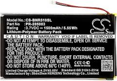 LIONX Battery Replacement for E-Book, E-Reader BNRV510 Nook Glowlight + Plus 2015 PR-285083 1500mAh / 5.55Wh 3.7v Lithium-Polymer Black