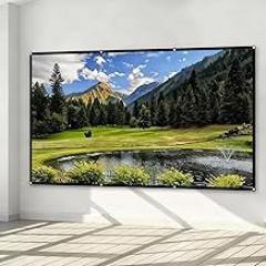 Portable Projector Screen Clean Design 4K Compatible for Outdoor Movies and Home Theater (30 inch)