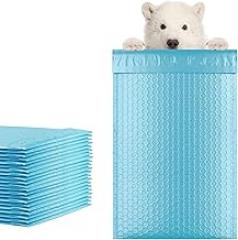 Light Blue Poly Bubble Mailers Self Seal, 5 x 9 Inch. Pack of 200 Bubble Packaging Envelopes for Shipping. Durable Padded Envelopes Waterproof. Self Seal Padded Mailers. Shipping Packages