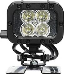 LED Light w/Permanent Mount Plate -12 watts - 4 LEDs - 9-42 Volts DC - 720 Lumens - Spot or Flood(-Black-Spot-3000K)