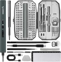 STREBITO Mini Electric Screwdriver, 155 in 1 Electric Precision Screwdriver Set with 140 S2 Magnetic Bits, Max 5 N.m, 650mAh Battery, Small Power Screwdriver Electronic Repair Tool Kit for Computer RC