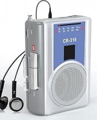 Cassette Player Recorder with AM FM, Portable Vintage Cassette Tape Player with Earphone Jack,Built-in Microphone,Loud Speaker for Walking,Jogging