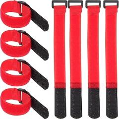 POPETPOP 20pcs Fastening Cable Ties with Buckle, Nylon Cord Straps for Gardening Wire Ties and Cable Management, Reusable Fastening Organizers for Garage and Electronics Storage