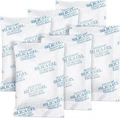 Silica Gel Packets – 50 Gram 25 Packs Moisture Absorbers, Desiccant Packs for Storage, Food Safe Desiccant for Foods, Seeds, 3D Filaments, Electronics, Safes
