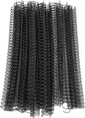 100PCS A4 Binding Wire 1/2in Diameter 34 Double Loop 3:1 Pitch Nylon Coated Iron Wire Binding Spine (Black)