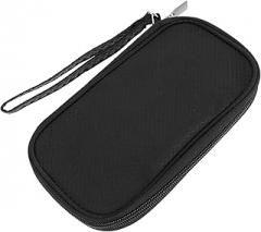 Multifunctional Digital Accessories Storage Bag with Charger and Earphone Pouch, Portable Travel Cable Organizer Case for Electronic Accessories in Black