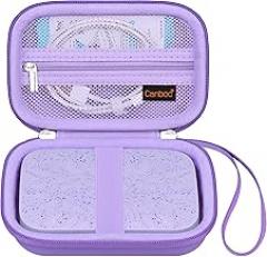 Canboc Carrying Case for HP Sprocket 2x3 Instant Smartphone Photo Printer, Kodak Step Wireless Mobile Photo Printer, Zipper Mesh Bag fits Photo Paper Cable, Purple