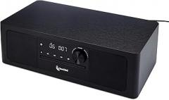 ClearClick Stereo Shelf System with CD Player, Bluetooth, FM Radio, USB Playback, Aux in, Optical in, Alarm Clock, & Remote Control