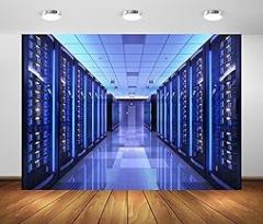 BELECO 5x3ft Fabric Punk Backdrop Electronic Server Room Future Technology Background Sci-fi Party Decorations Photo Booth Studio Props