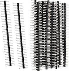 20Pcs Male Header Pin 2.54 mm 40 Pin Breakaway Headers 0.1 inch Breakaway Header Strip for PCB Connector Breadboard Electronic Circuit Board
