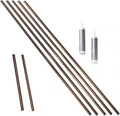 FASÄDE Backsplash Accessory Kit Smoked Pewter