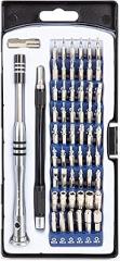 MaxWorks 80400 58-Piece Precision Screwdriver Set – 54 Magnetic Chrome Vanadium Bits, 1/4