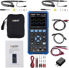 HDS242 Oscilloscope, 40MHz Bandwidth 2CH Handheld Oscilloscope Multiumeter 2 in 1 Digital Oscillograph for Electronic Measurement, Circuit Design or Test