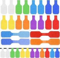 32PCS Cable Cord Labels Tags Large Size Multicolored Write on Wire Label for Electronics Organizing Wires and Identification, Reusable Multiple Uses Handwriting Cable Markers Tag(8 Colors)