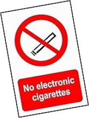 Sticker - Warning - 1x No Electronic Cigarettes Sign - 7,87x11,8 in - Decal for Office - Company - School - Hotel - for Your Safety - Company - School - Kindergarten - Office - Factory