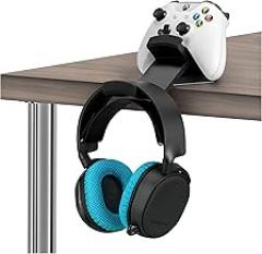 The Titan - Desktop Gamepad Controller & Headphone Hanger Holder - Designed for XBOX ONE, PS4, PS3, Dualshock, Switch, PC, Steelseries, Steam & More, Reduce Clutter, Black by Brainwavz