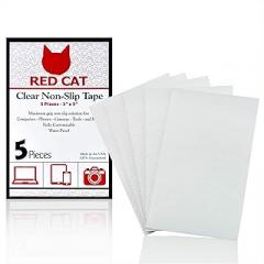 Red Cat Non-Slip Phone Grip Tape. Premium Quality Grip Tape for Phones, Electronics, laptops. Professional Grade Adhesive for Maximum Stability, Keep Fragile Items from Slipping. Anti Slip Tape