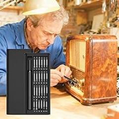 24 In 1 Small Screwdriver Set Tool,Black Plastic Handle Tool,Suitable for Repairing Electronic Telephones and Household Appliances