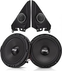 Pyle Two-Way Component Speaker System for Honda Civic, 300W OEM Fit Upgrade with Crossovers, Durable Woofers, and Tweeter Speakers for Clear, Balanced 6.5 Inch Car Speakers Performance