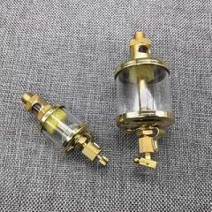 Tool Part for 1/8 1/4 3/8 1/2 BSP Male X- 4 OD Cup Brass Sight Gravity Drip Feed Oiler Lubricator for Hit Miss Engine - (Color: 64mm OD Cup/Thread Specification: 1/2
