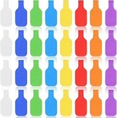 Ouligay 32PCS Cable Labels Multicolor Write on Wire/Cord Labels Wire Tags for Electronic Computer & Industrial Cable Management and Identification