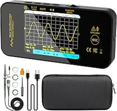BSIDE Handheld Digital Oscilloscope, 50MHz Bandwidth with 3.2” Color LCD, 200MSa/s Sampling Rate, Potable Automotive Scope Tester with Auto/Nomal/Single Trigger for Electronic Audio Amplifier Hobbyist